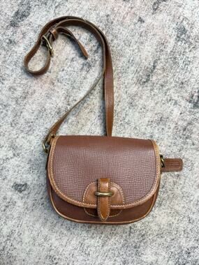 VTG 90’s Coach Cassidy Mini Crossbody Brown Gold Hardware USA Dakota Saddle Rare